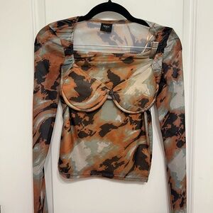 Women's Camouflage Long Sleeve Top